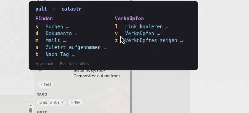catastr actions in the pult launcher